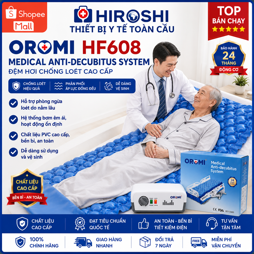 Đệm Hơi Chống Loét Cao Cấp HIROSHI  ORM HF608