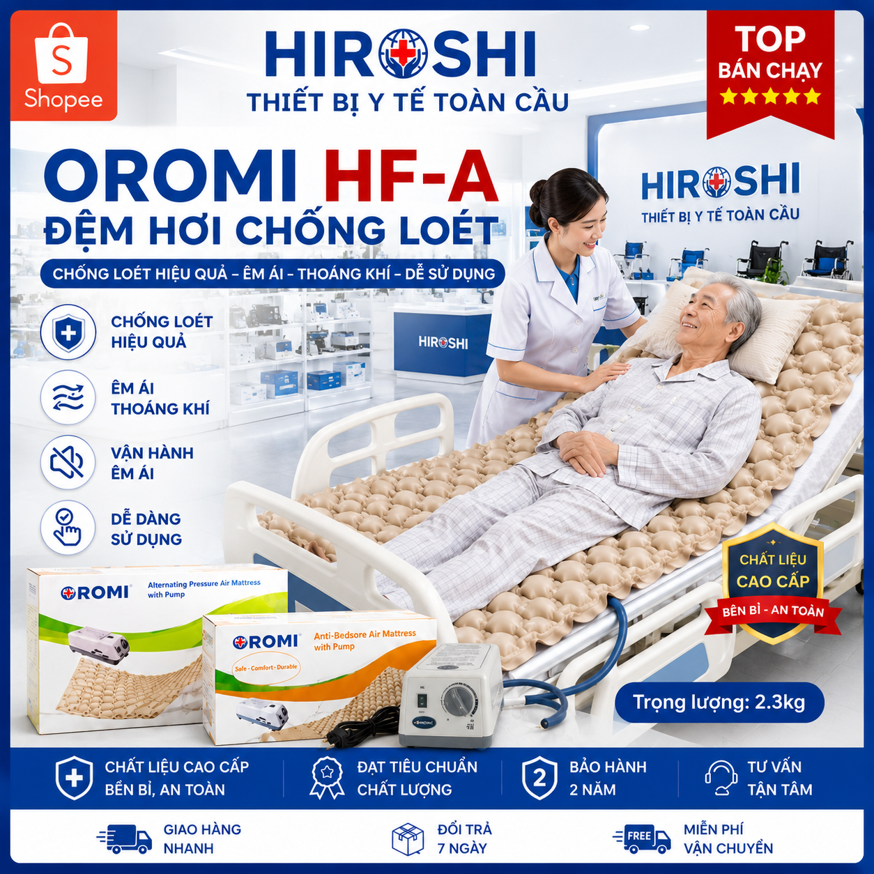 Đệm Hơi Chống Loét HF-A