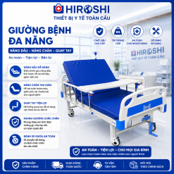 Giường Y Tế 1 Tay Quay HIROSHI ZL-SYA2-I/A01-IV/GYT-C11
