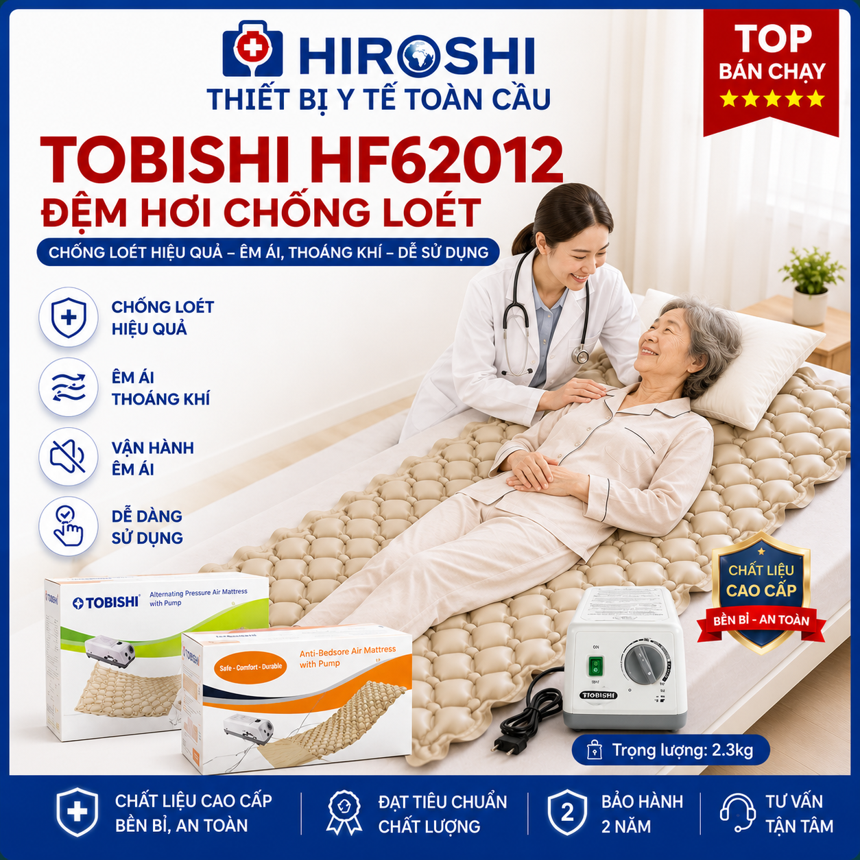 Đệm Hơi Chống Loét HIROSHI TBS