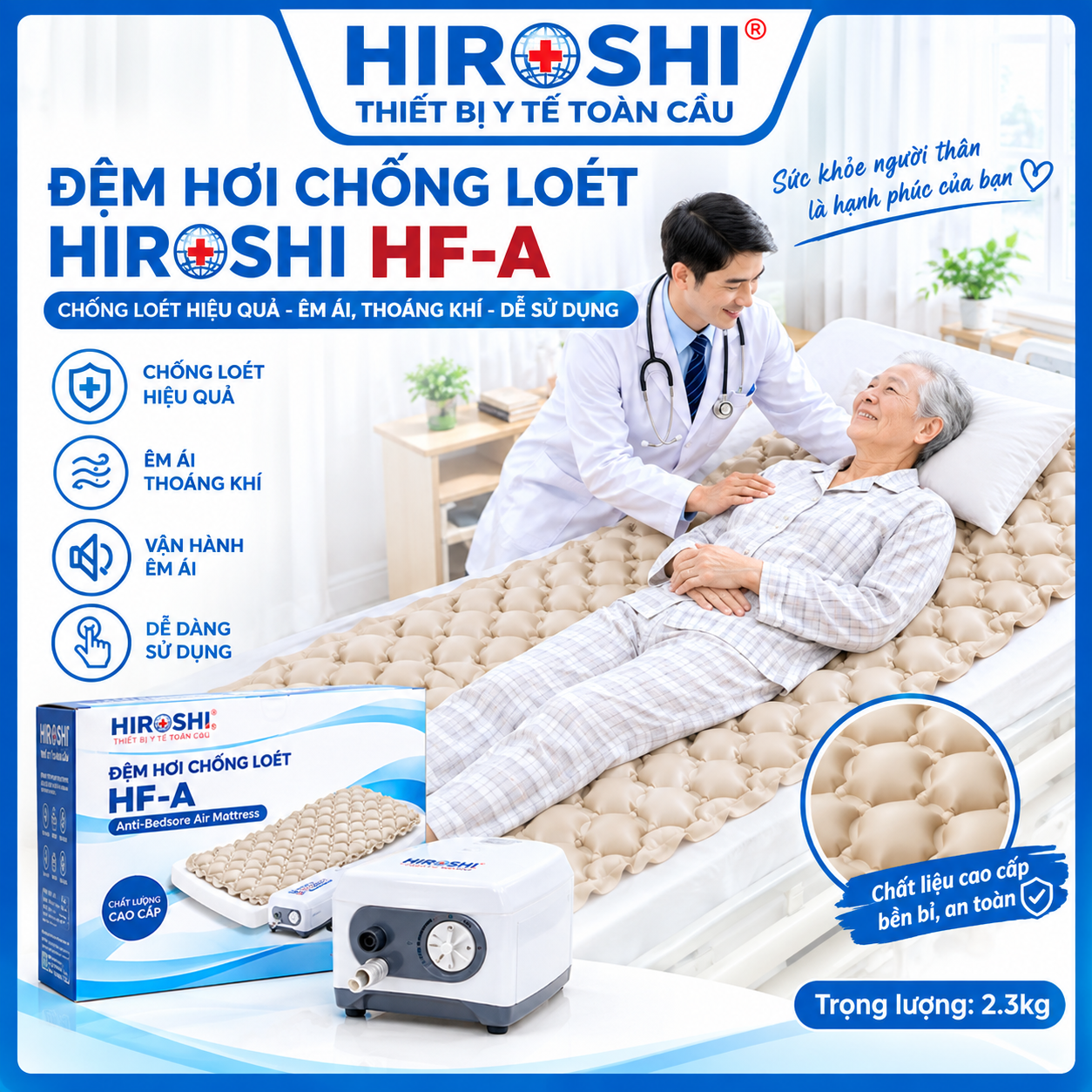 Đệm Hơi Chống Loét HF-A