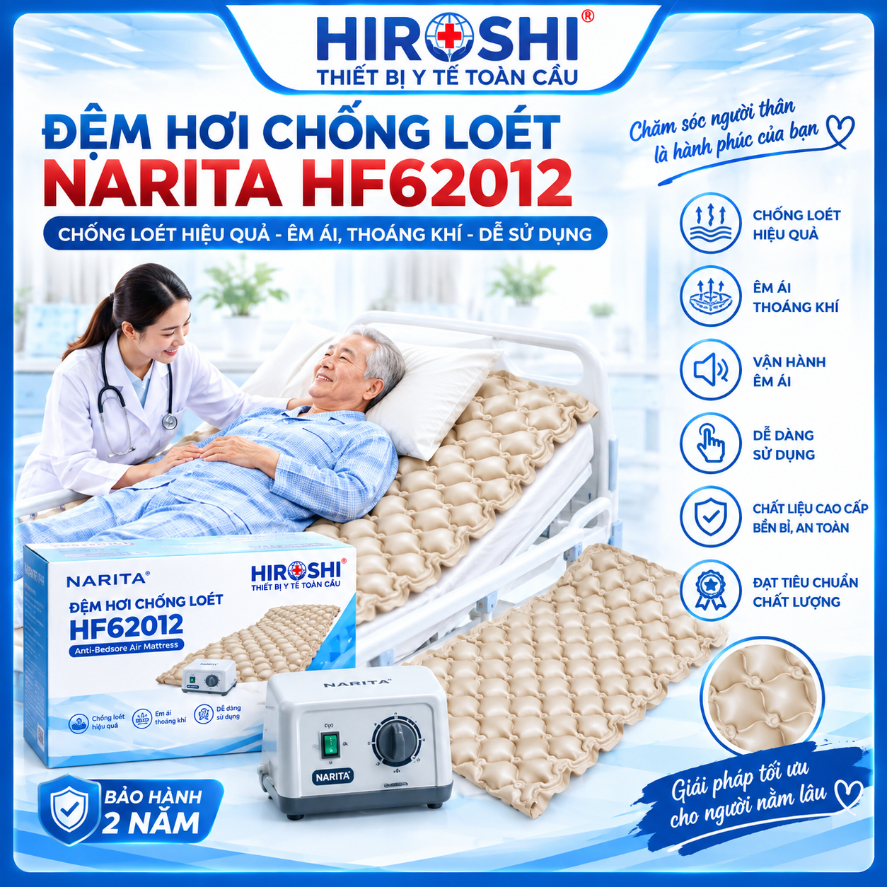 Đệm Hơi Chống Loét NARITA HF62012