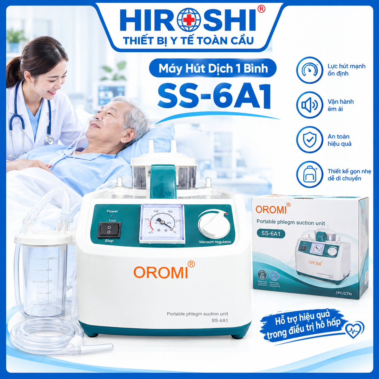 Máy Hút Dịch 1 Bình SS-6A