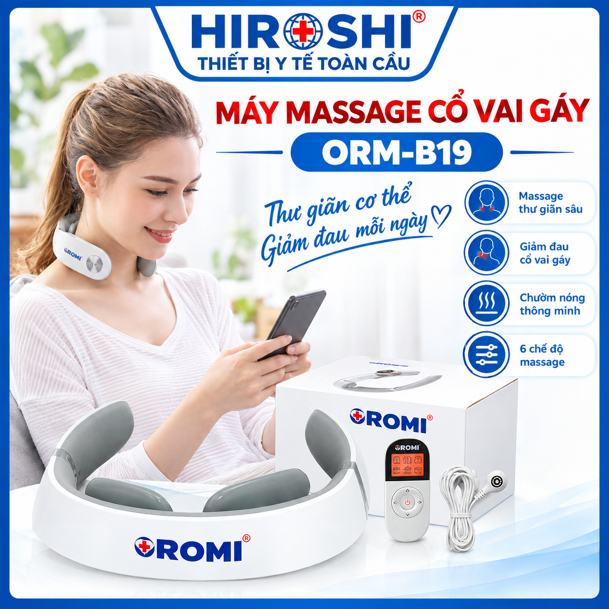 Máy Massage Cổ Vai Gáy ORM-B19