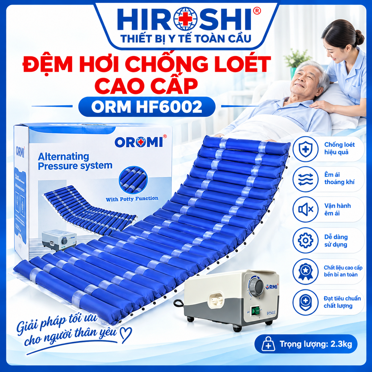 Đệm Hơi Chống Loét Cao Cấp HF6002