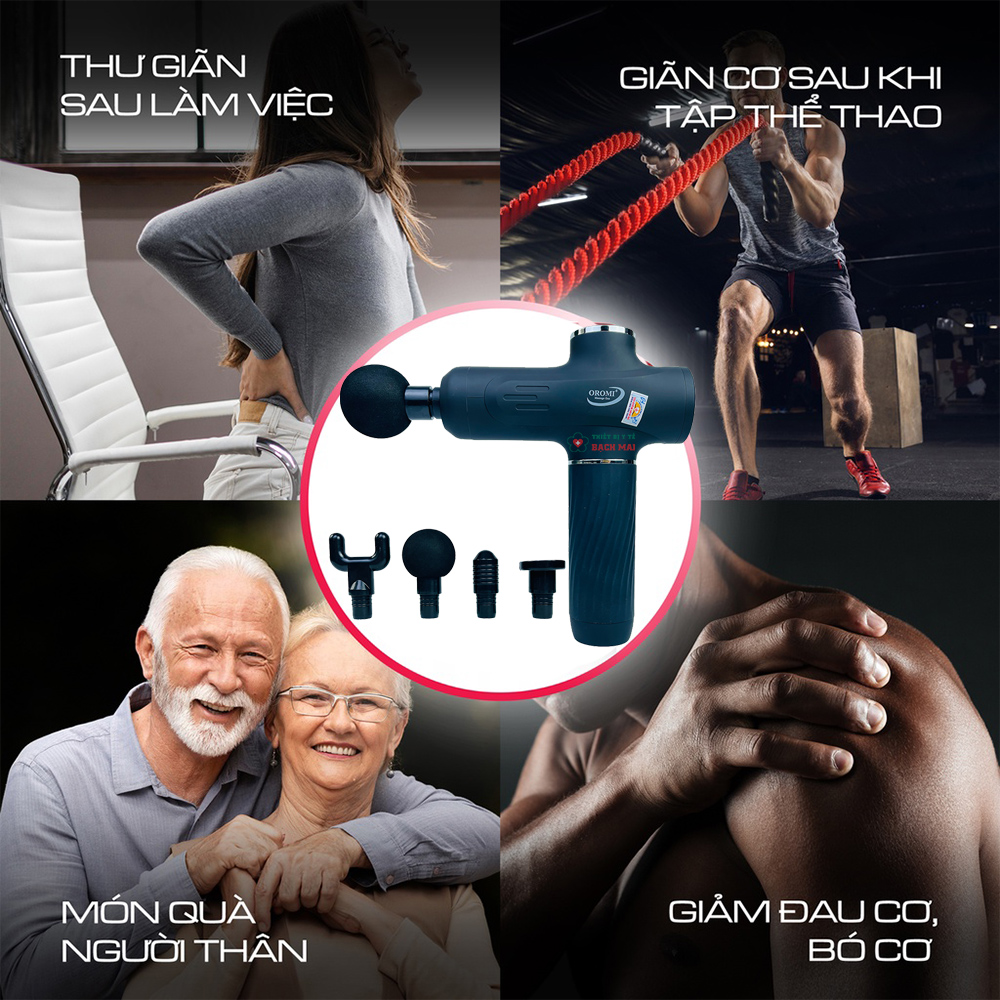Súng Massage Cầm Tay OMR-677 - Ảnh 3