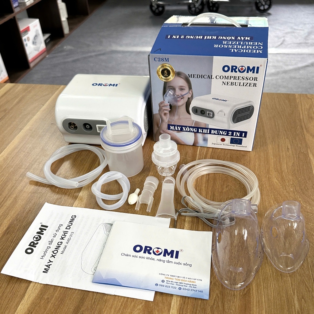 Máy Xông Khí Dung & Hút Mũi 2in1 C28M