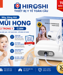 MÁY XÔNG HÚT MŨI HỌNG 2 TRONG 1 OROMI C28M