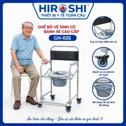 Ghế Bô Vệ Sinh Có Bánh Xe GH-02S