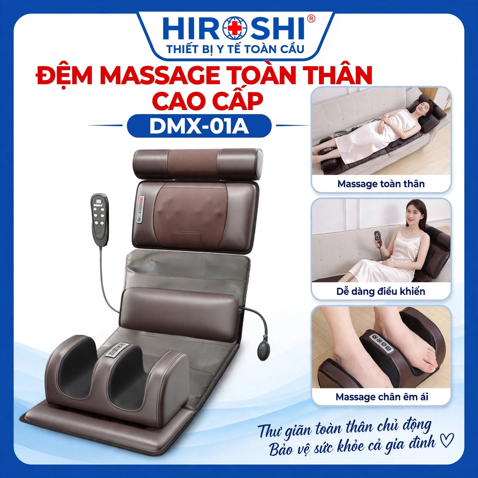 Đệm Massage Toàn Thân Cao Cấp DMX-01A