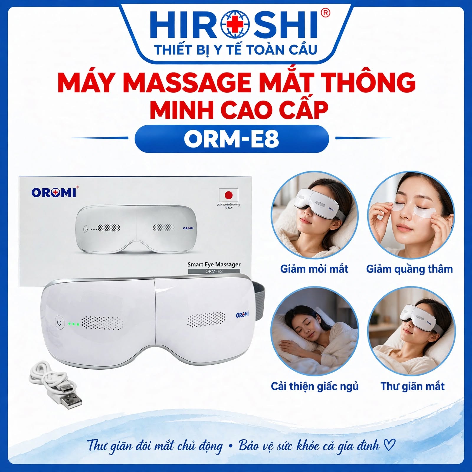 Máy Massage Mắt Thông Minh ORM-E8